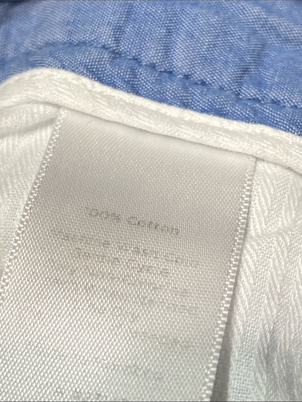 Talbots classic walking Bermuda blue & white seersucker shorts size 14P - Picture 10 of 11